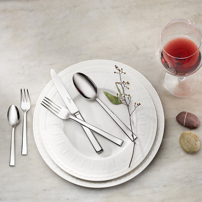 طقم أدوات مائدة 30 قطعة لـ 6 أشخاص من مجموعة "فيكتور" - فضي