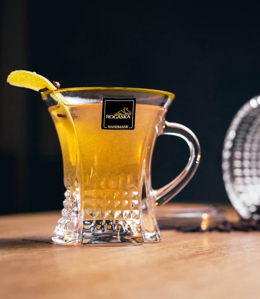 Diamond Gold Tea Cup Set of 2 - Roomours
