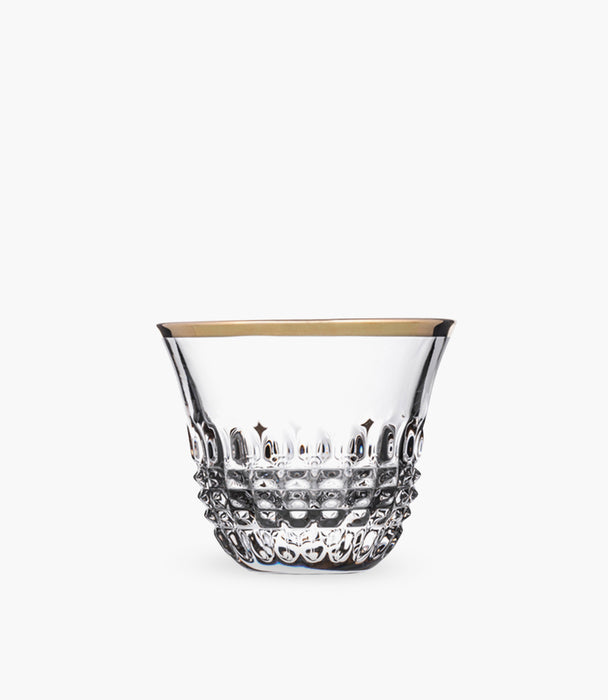 Diamond Gold Coffee Cup Set of 6