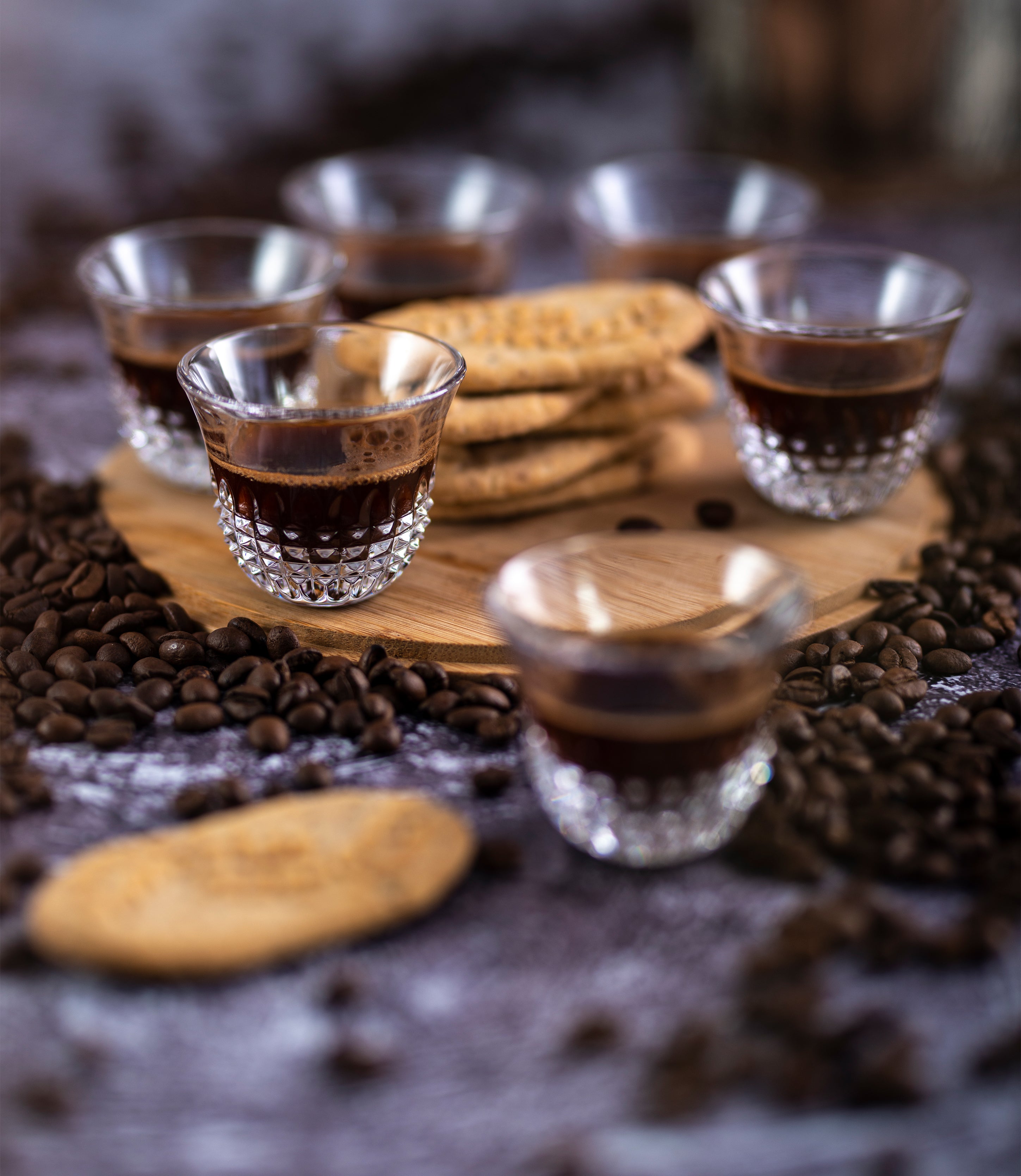 Diamond Gold Coffee Cup Set of 6 — view 2