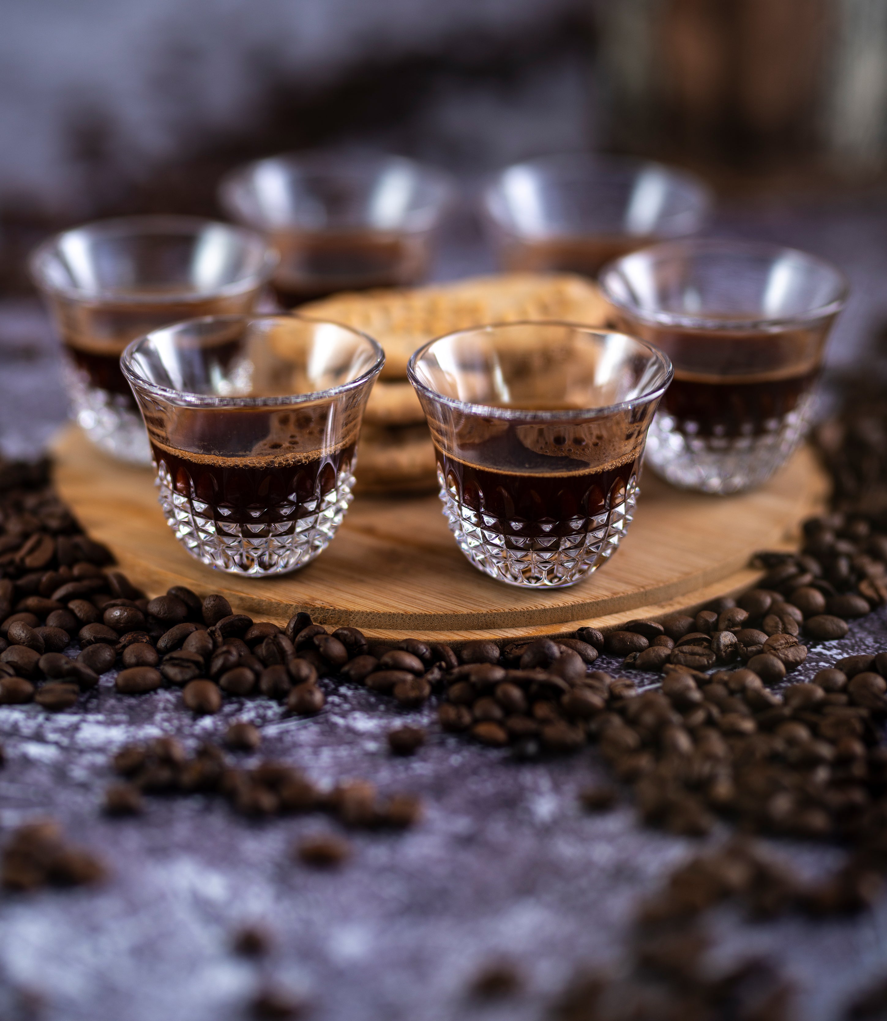 Diamond Gold Coffee Cup Set of 6 — view 3