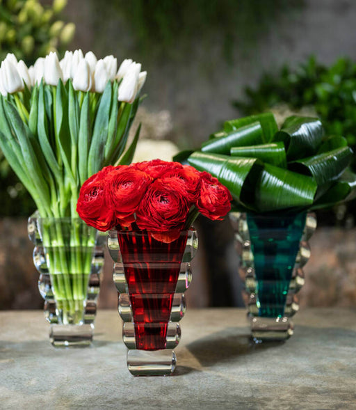 Adria Vase Green 25cm - Roomours