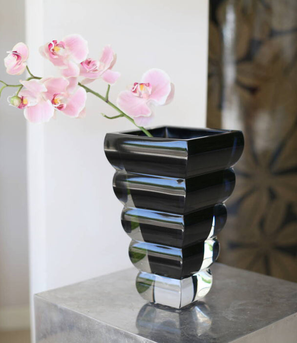 Adria Black Vase 25cm
