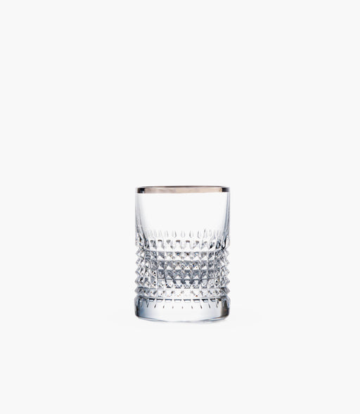 Diamond Platinum Shot Glasses Set of 2 - Roomours