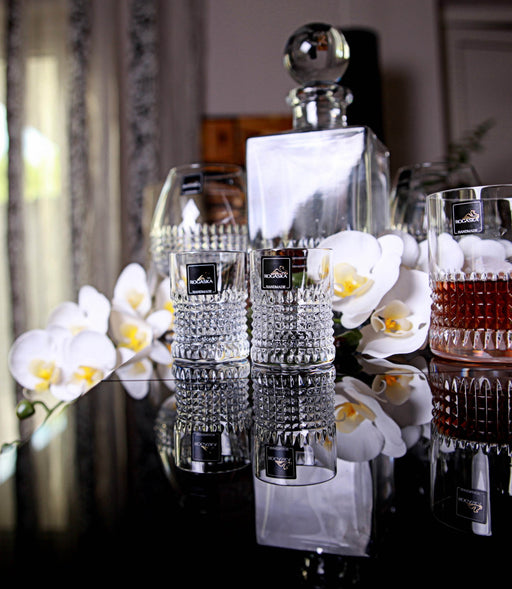 Diamond Platinum Shot Glasses Set of 2 - Roomours