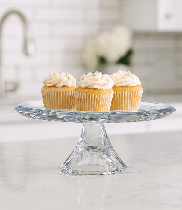 Polar Light Footed Cake Plate & Bowl – 2 Piece Set - Roomours