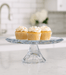 Polar Light Footed Cake Plate & Bowl – 2 Piece Set - Roomours