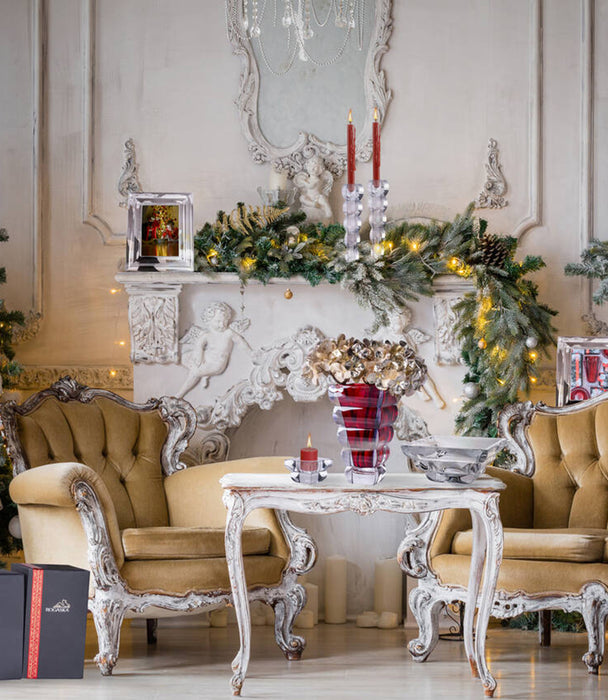 شمعدان آدريا كريستالي شفاف - 13 سم