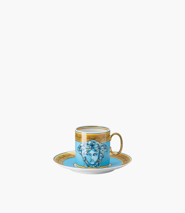 Medusa Amplified Blue Cup & Saucer Tall