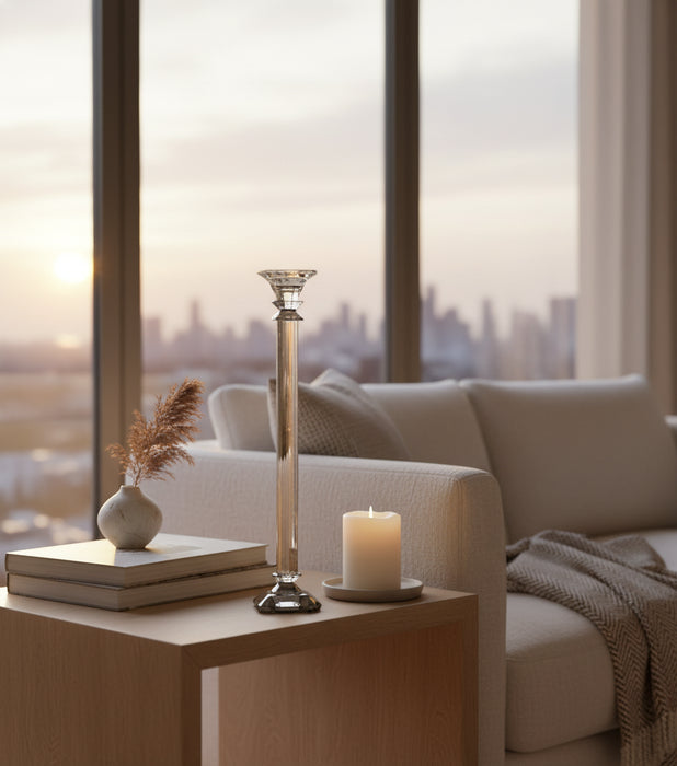 Candle Holder Amber Big 11.8*11.8*66cm