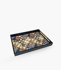 Blue Flower Tray 48*33.5*5 cm