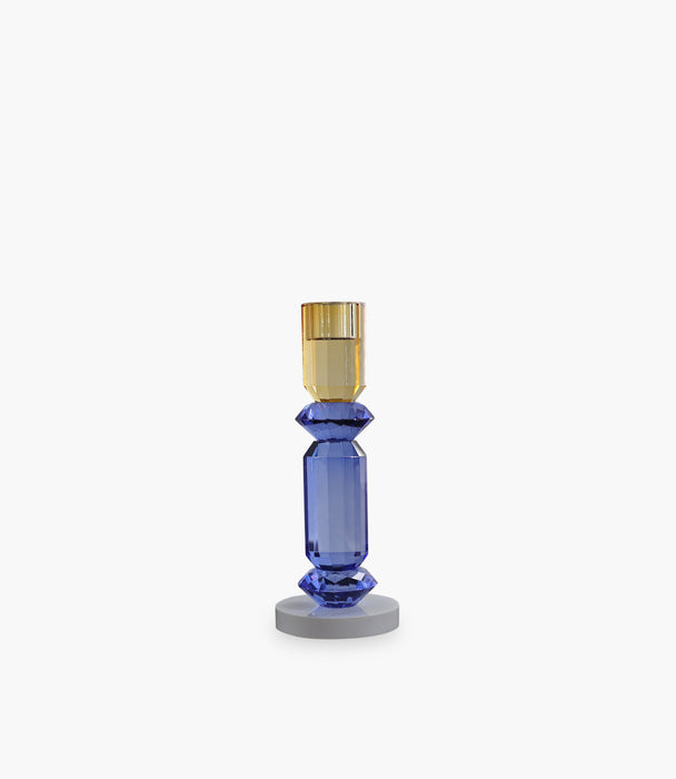 Taper Candle Holder Blue Small 8*8*20cm