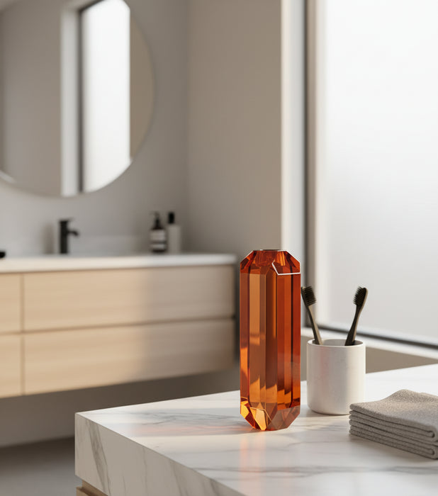 Taper Candle Holder Red 6*6*22cm