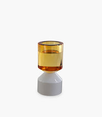Tealight Holder Amber Small 6*6*12cm