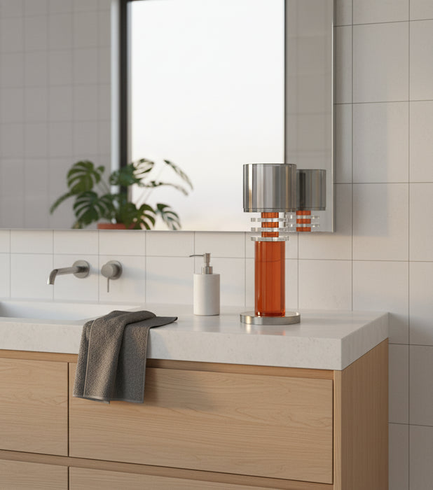 Candle Holder Orange Small 12*12*30cm