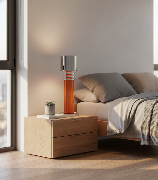 Candle Holder Orange Big 12*12*42cm