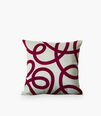 Lines Cushion Burgundy 45*45cm