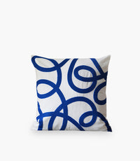 Lines Blue Cushion 45*45cm