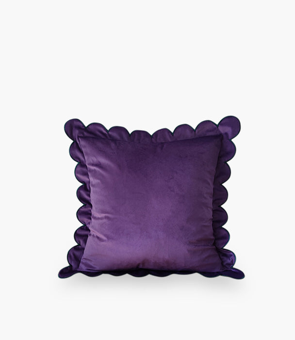Wavy Edge Cushion Purple 45*45cm
