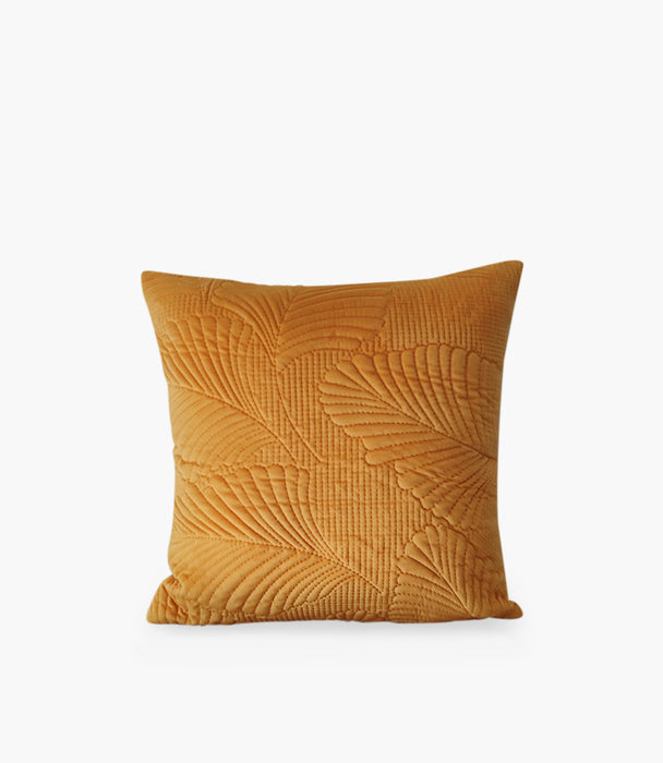 Japanese Banana Leaf Cushion Mustard 45*45cm