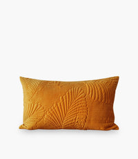 Japanese Banana Leaf Cushion Mustard 30*50cm