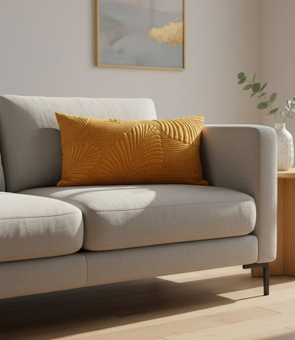 Japanese Banana Leaf Mustard Cushion 30*50cm