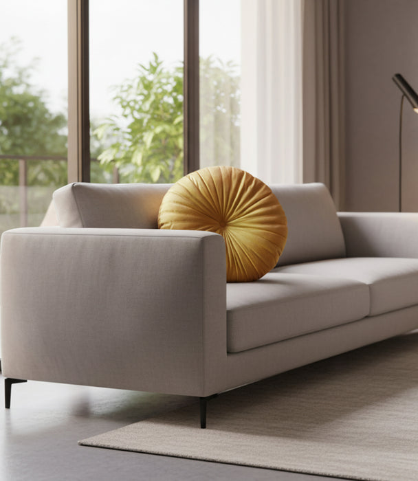 Round Cushion Mustard 38*38*10cm