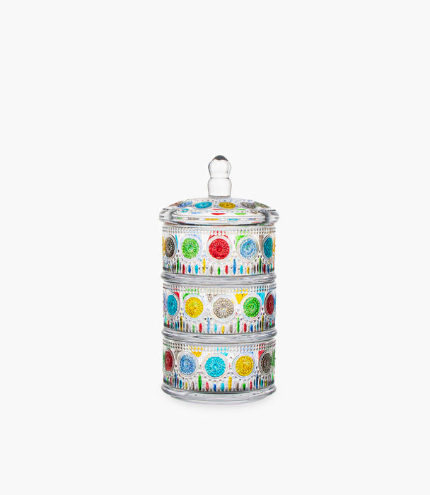 Sunflower 3-Layers Candy Jar 13*13*25.5cm