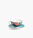 Paeonia Blush Teacup and Saucer Green - Roomours