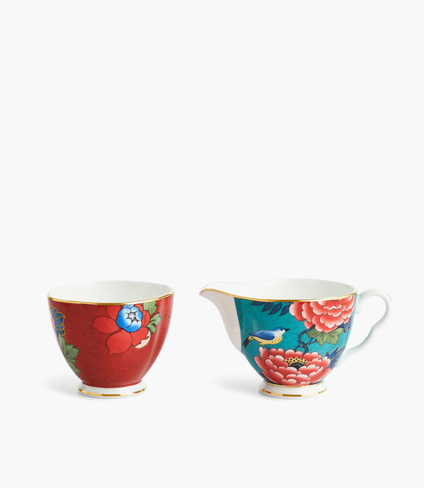 Paeonia Blush Sugar Red/Cream Green LS