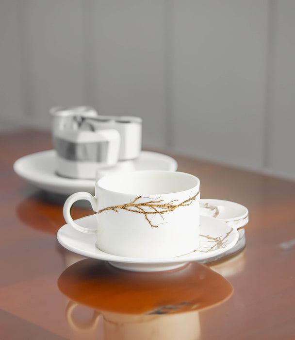 Vera Wang Jardin Teacup and Saucer Set - Roomours