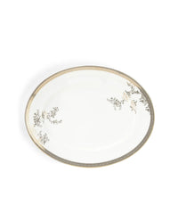 Vera Wang Lace Platinum Oval Platter 35.7cm 14in