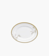 Vera Wang Lace Gold Oval Platter 35cm - Roomours