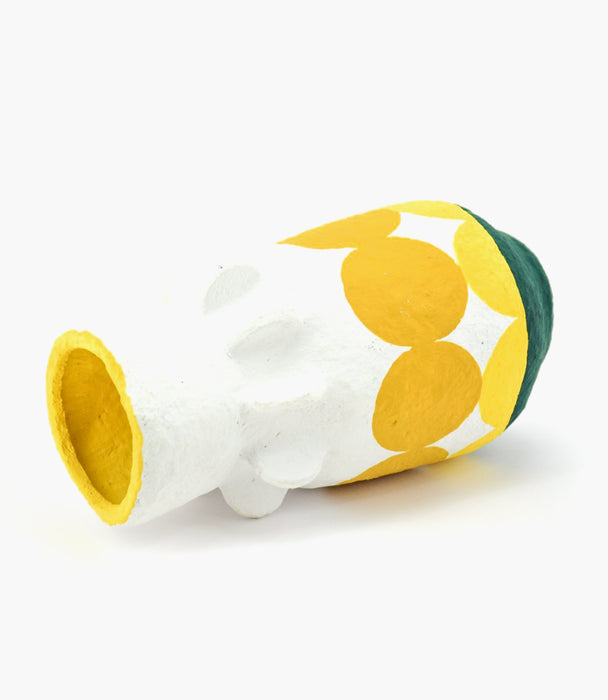 Cotton Mache Vase 13 x 25cm