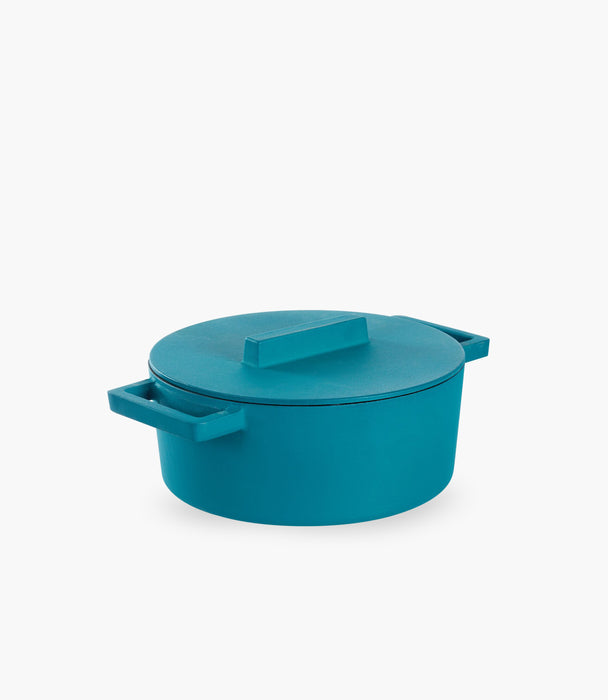Casserole Pot W/Lid Terra Cotto & Cast Iron 24.5cm