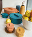 Casserole Pot W/Lid Terra Cotto & Cast Iron 24.5cm - Roomours