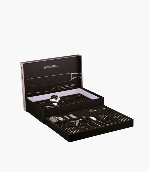 Ruban Croisé Cutlery set 75 pcs S/Steel - Roomours