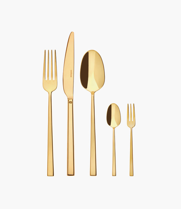 Rock Cutlery set 60 pcs Pvd Gold