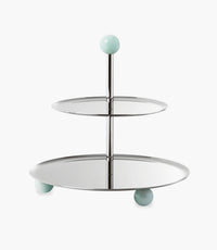 Penelope Pastry Stand 2 Tiers S/Steel 22cm - Roomours