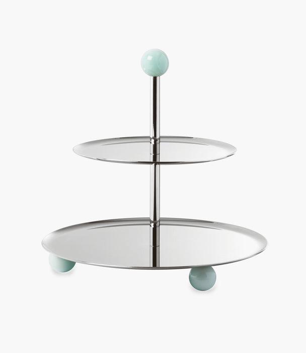 Penelope Pastry Stand 2 Tiers S/Steel 22cm