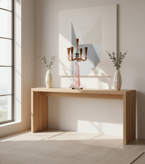 Candle Holder Amber 5 Arms 32*32*64cm