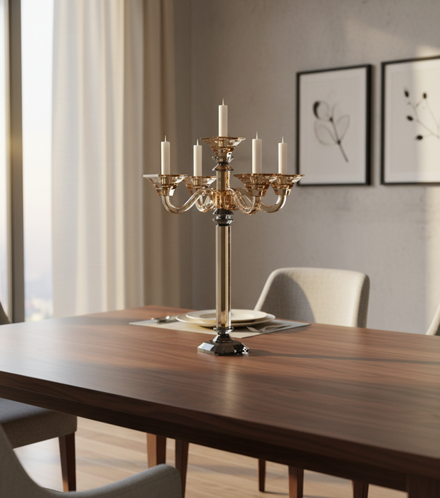 5 Heads Candle Holder Gold 5 Arms 44*44*59.8cm