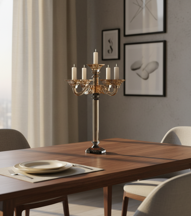 5 Heads Candle Holder Gold 5 Arms 44*44*59.8cm