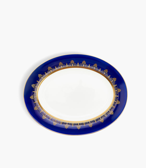 Anthemion Blue Oval Platter 35cm