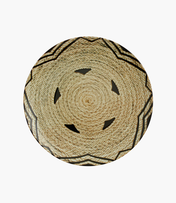 Tribal Mood Decor C Flat Plate Porcelain Beige 28cm