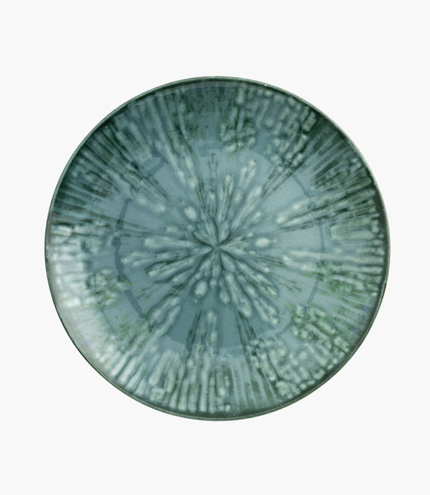 Fusion Flat Plate Porcelain Blue 20cm