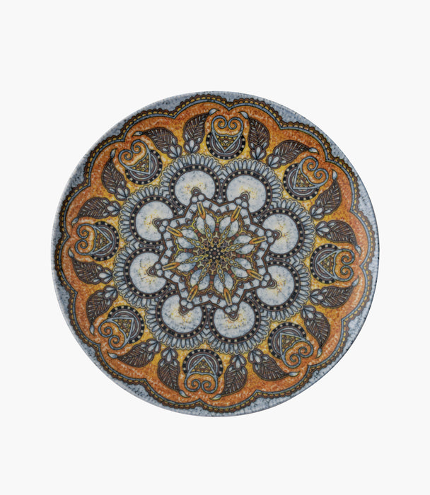 Mandala B Plate Flat Porcelain 27.5cm