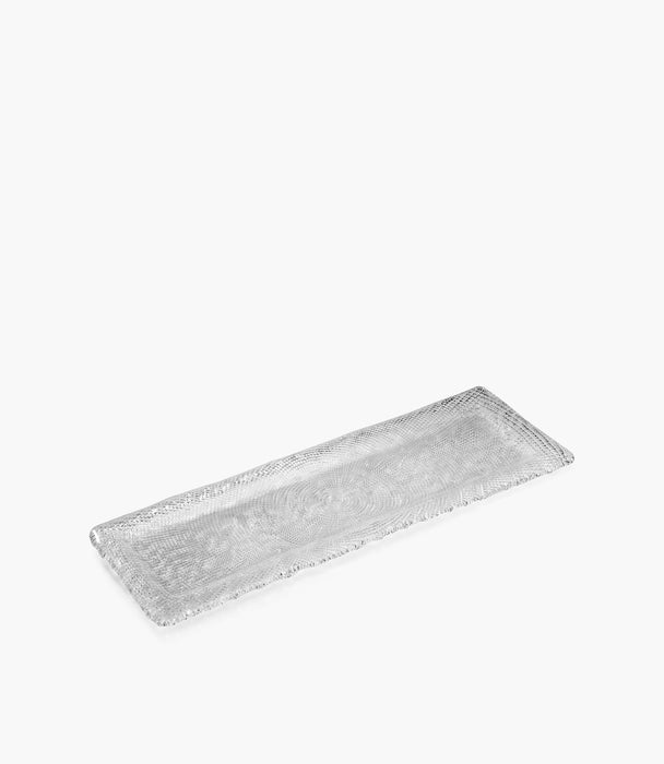 Diamante' Rectangular Tray – Clear 43x13 cm