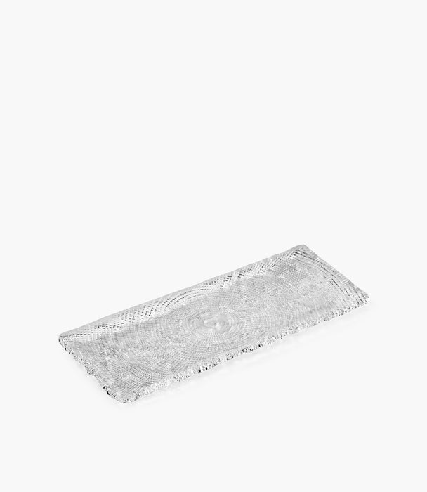 Diamante' Rectangular Tray – Clear 31x12.5 cm