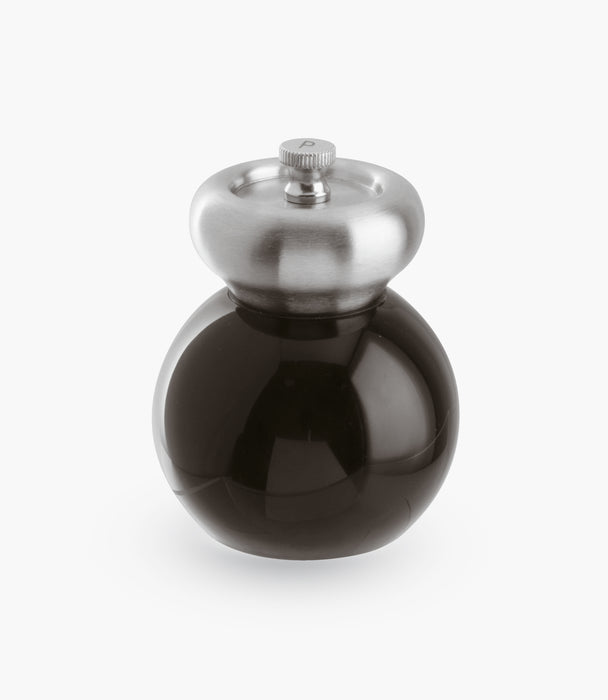 Pepper Mill S/Steel Acrylic Black Gloss 10cm